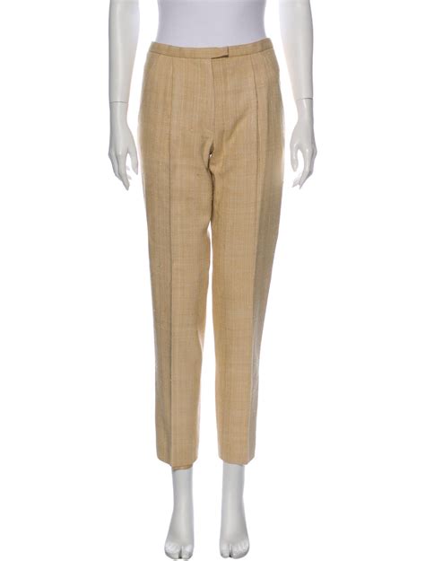 hermes wool pants|hermes silk low rise pants.